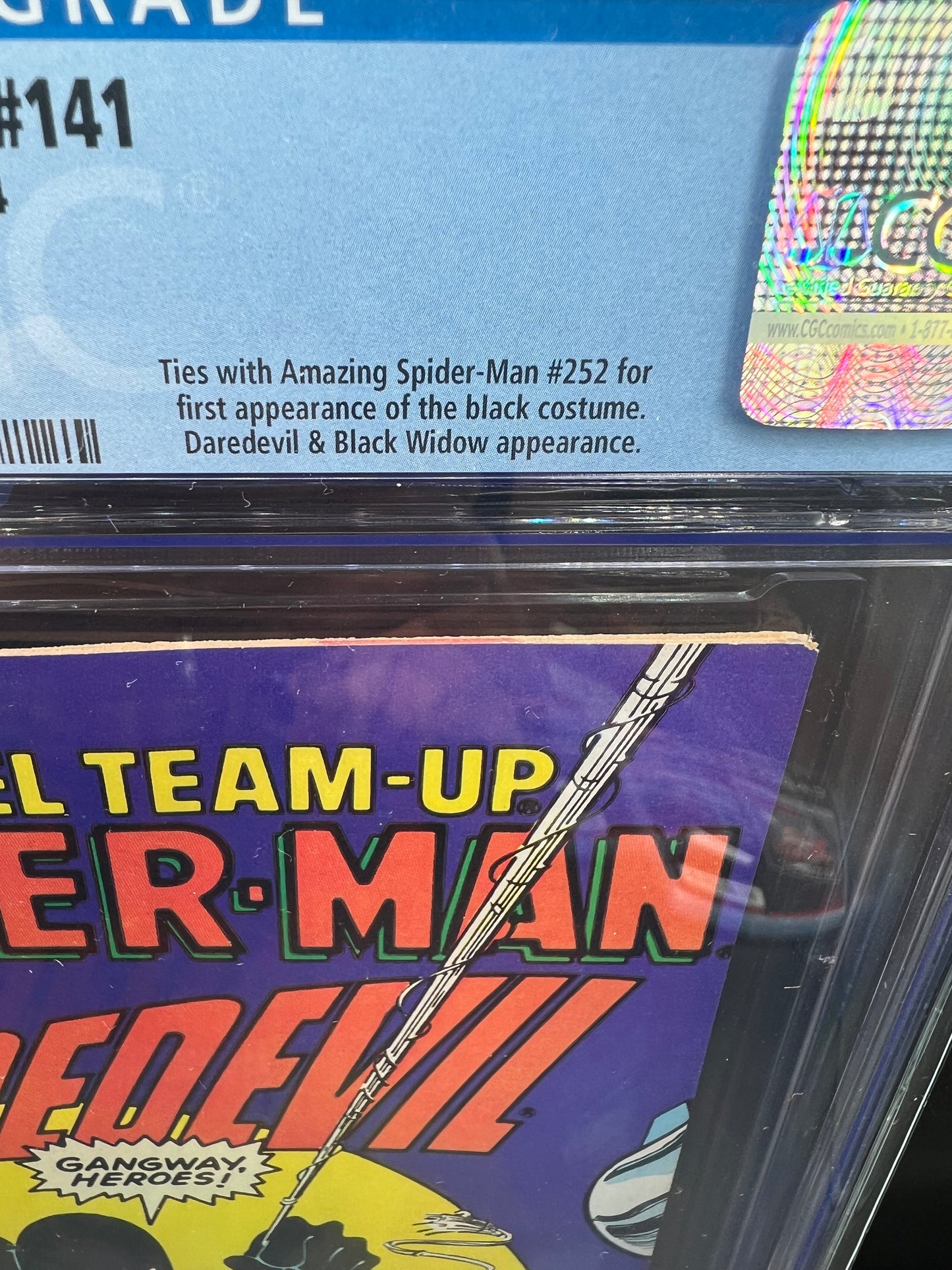 Marvel Team-Up Spider-Man And Daredevil #141 CGC 9.4 Newsstand Edition