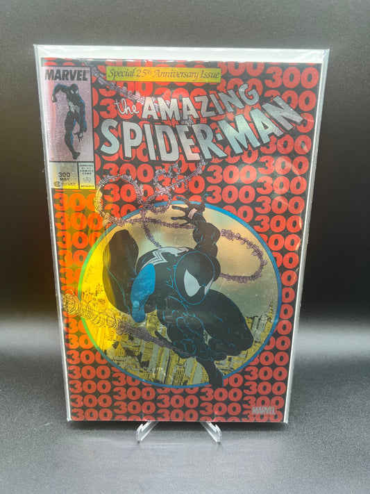 MARVEL COMICS AMAZING SPIDER-MAN #300 FACSIMILE FOIL COVER, NEW MINT