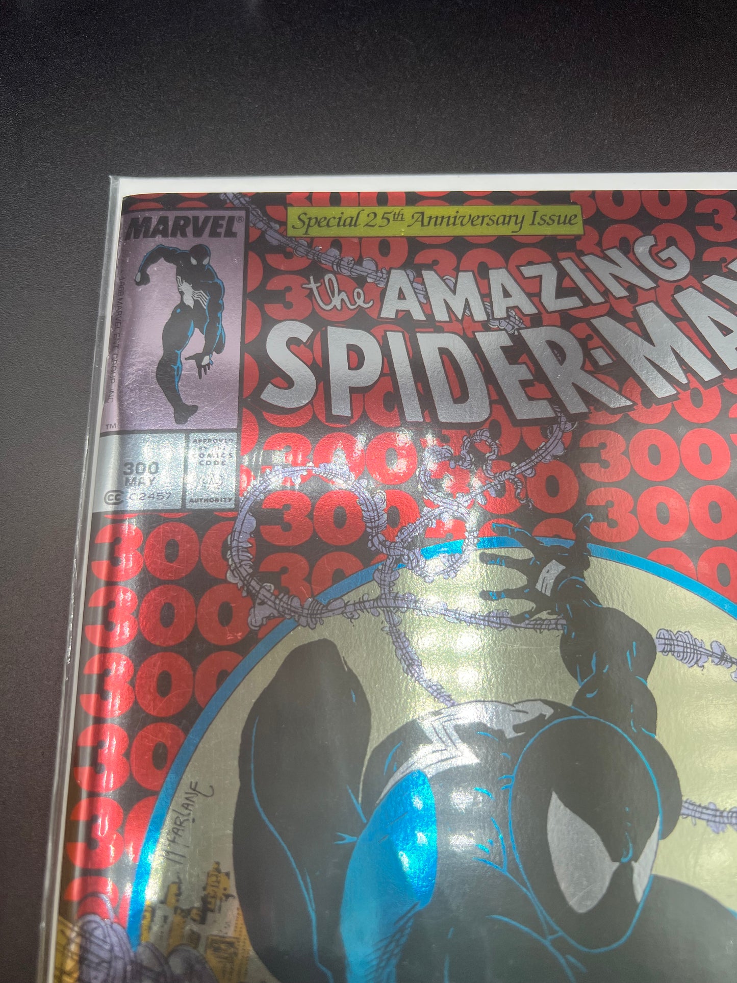 MARVEL COMICS AMAZING SPIDER-MAN #300 FACSIMILE FOIL COVER, NEW MINT