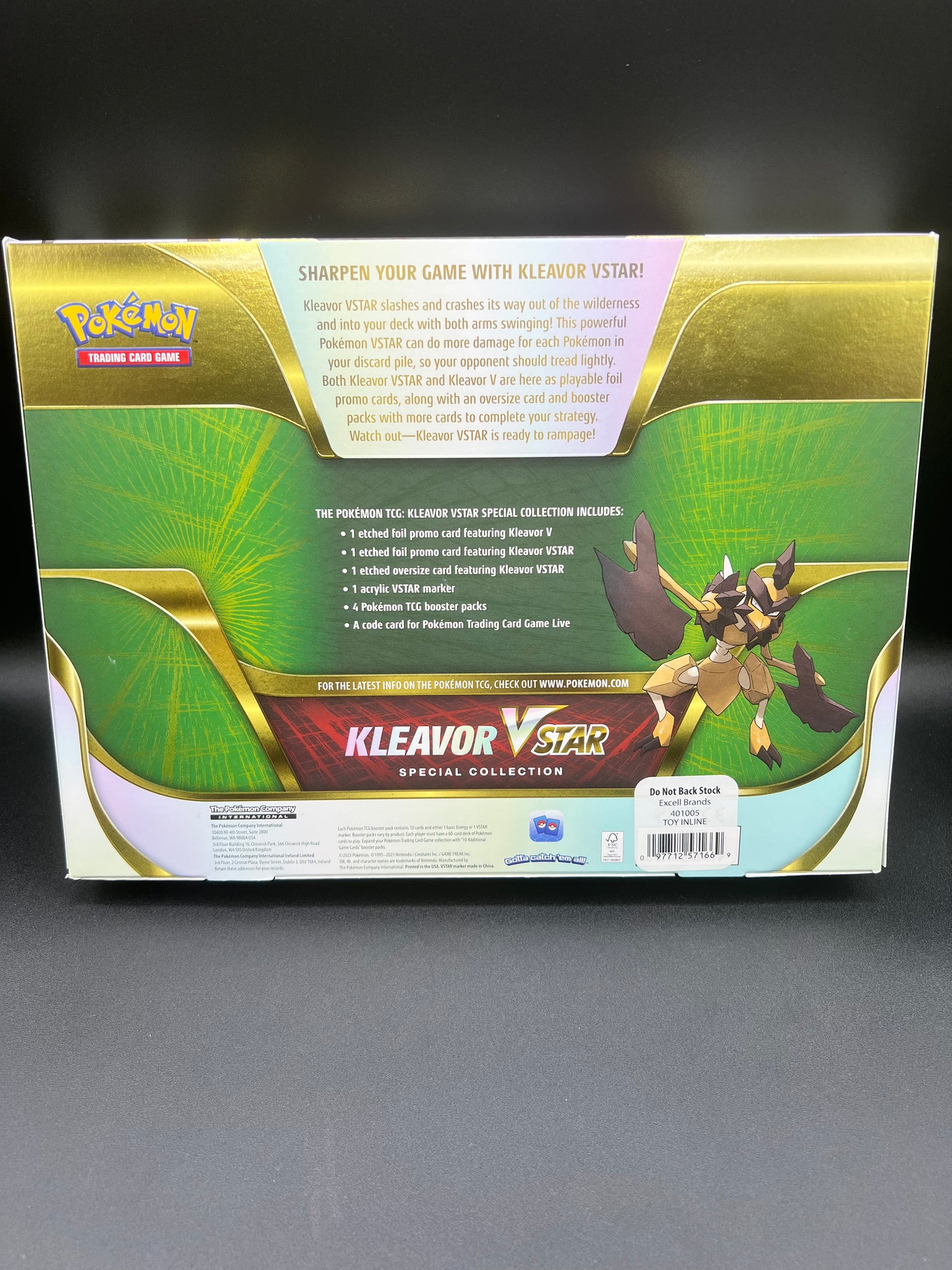 POKEMON CARD KLEAVOR VSTAR SPECIAL COLLECTION BOX