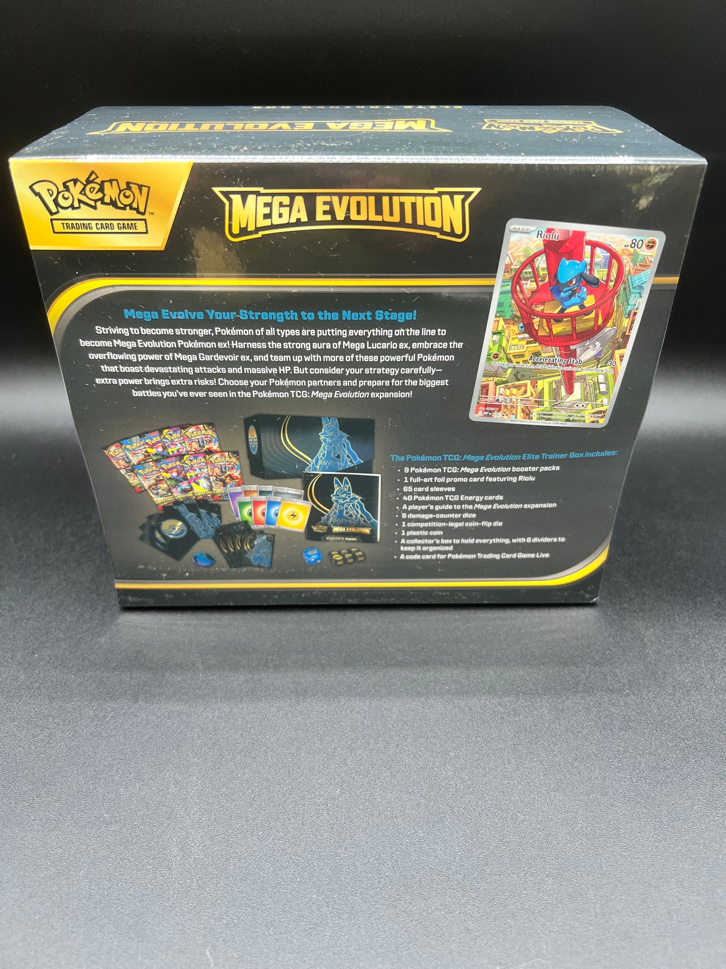 POKEMON CARD MEGA EVOLUTION LUCARIO ELITE TRAINER BOX