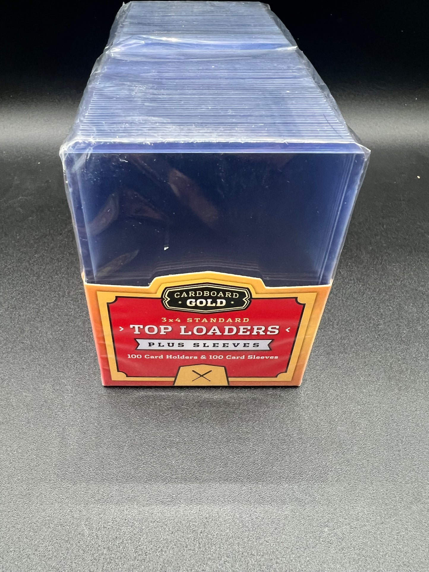 GOLD STANDARD TOPLOADERS AND SLEEVES - 100CT