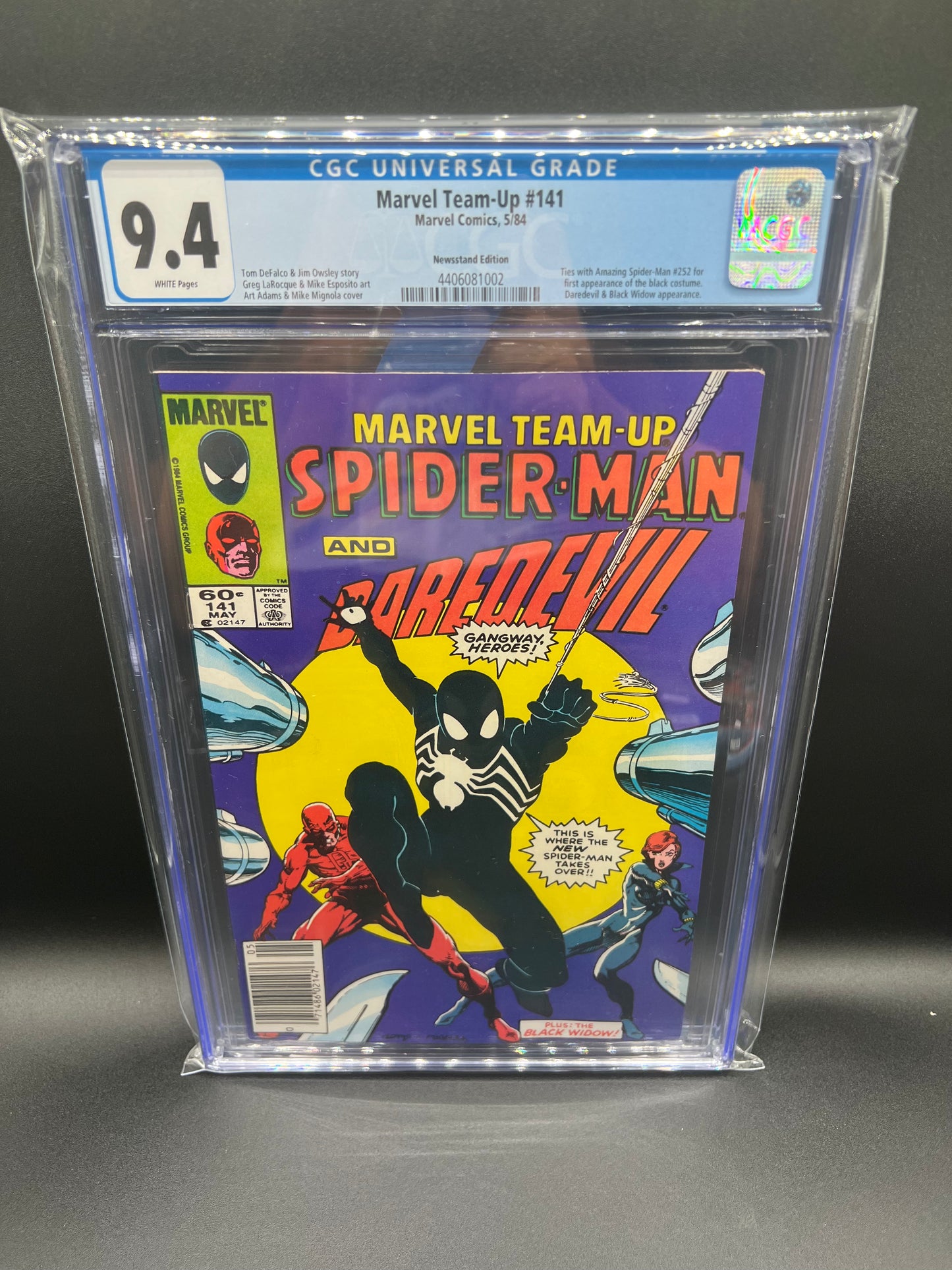 Marvel Team-Up Spider-Man And Daredevil #141 CGC 9.4 Newsstand Edition