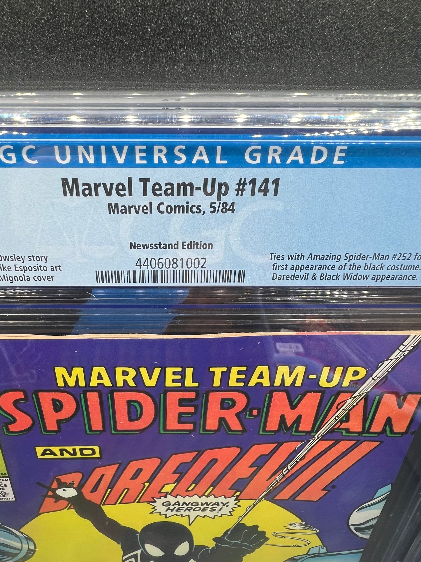 Marvel Team-Up Spider-Man And Daredevil #141 CGC 9.4 Newsstand Edition