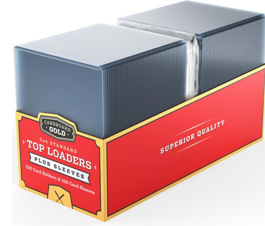 GOLD STANDARD TOPLOADERS AND SLEEVES - 100CT